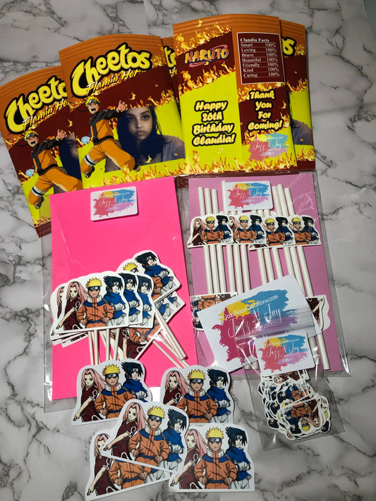 Naruto Anime Inspired Party Pack