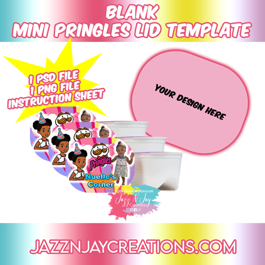 Blank Pringles Lid Template
