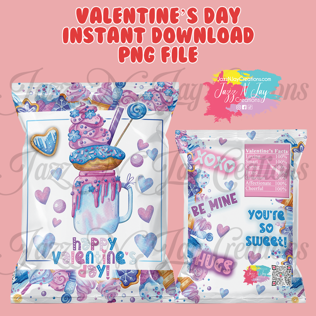 Sweets 2- Valentine's Day Chip Bags *Instant Download*